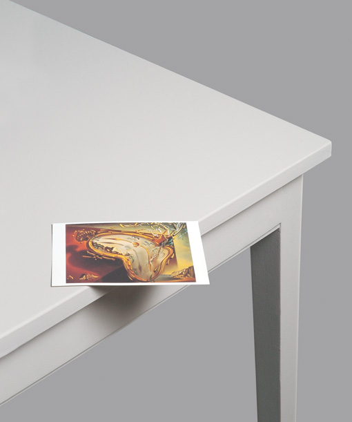 Horst Müller - Softmachine - Tisch und Kunstpostkarte